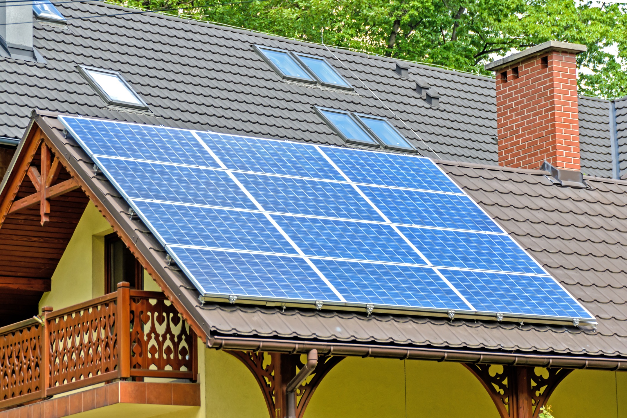 Solar Panels installed on roof